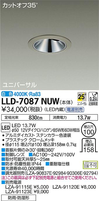 DWP-41192Y 大光電機 LEDポーチライト 電球色 - 4